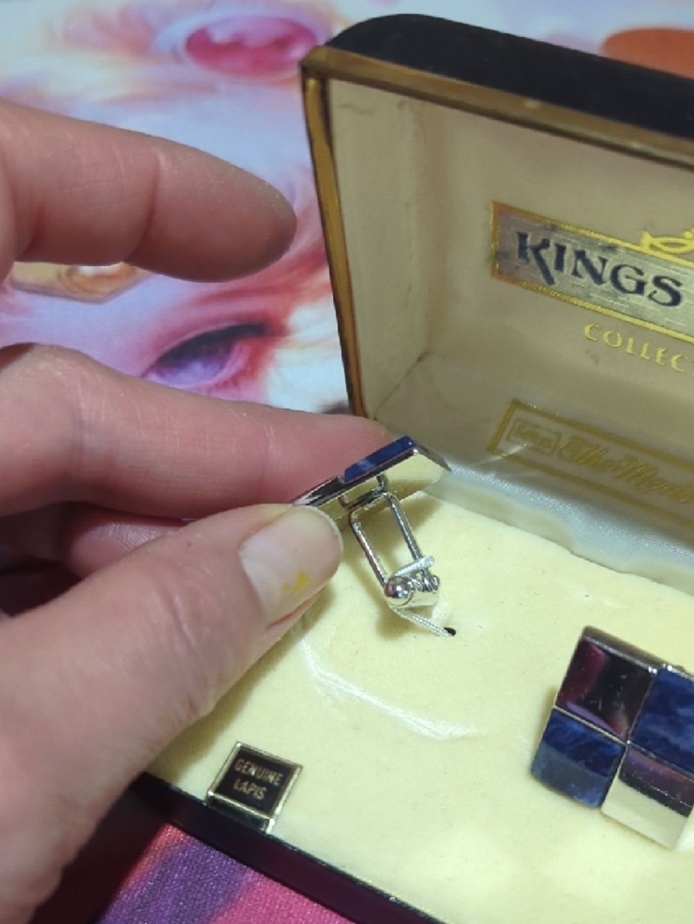 Vintage Kings Road Lapis Lazuli Cufflinks – Sears Men’s Store - Picture 6 of 15